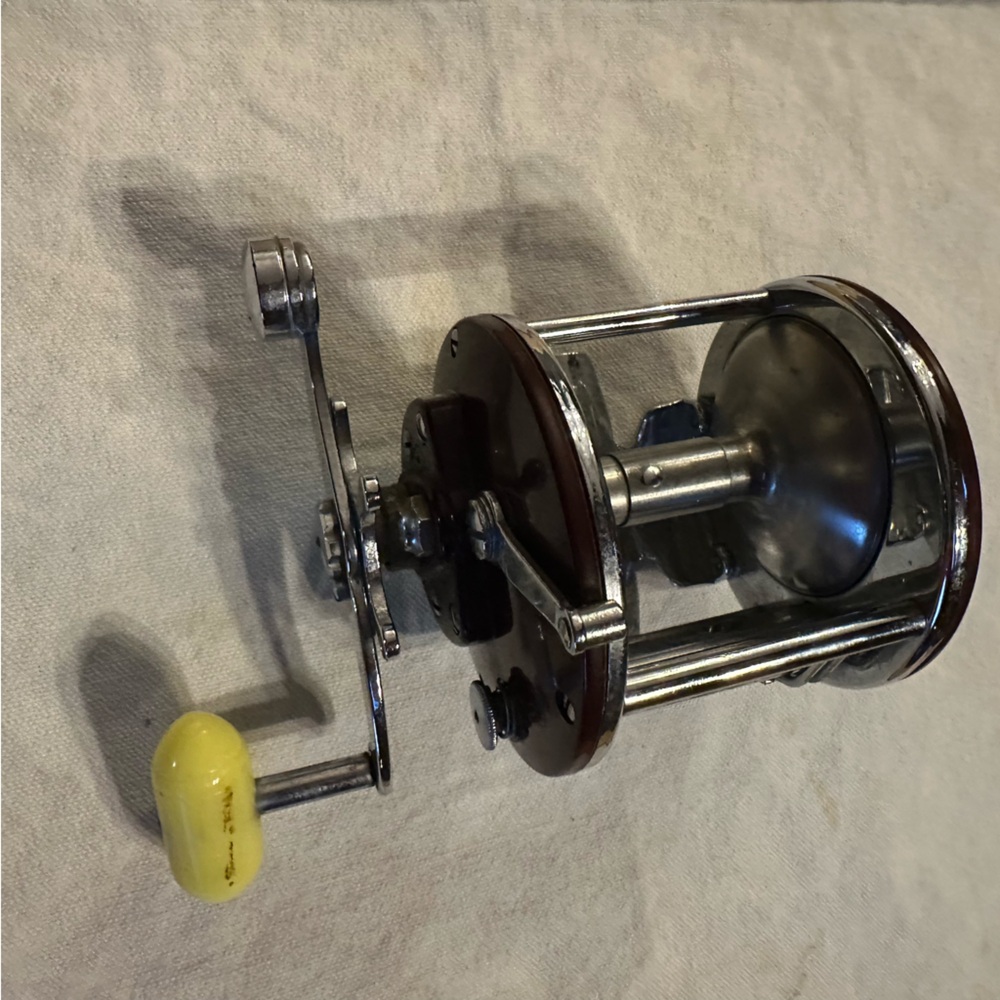 Vintage fishing reel.